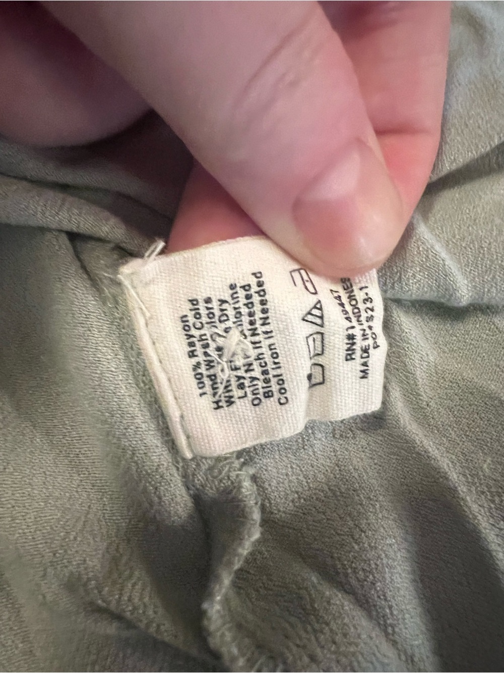The Normal Brand Deep V Button Thru Dress Sz S Sage Green Midi - Picture 10 of 14